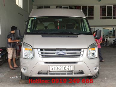 Thuê xe du lịch 16 chỗ đi thác Giang Điền